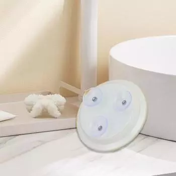 Увеличительное зеркало 3 присоски маленькое круглое одностороннее 20X прозрачное дорожное зеркало для макияжа крупным планом принадлежности для ванной комнаты белый