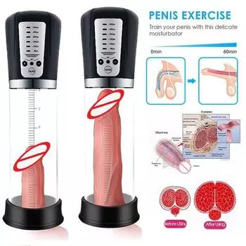 Увеличитель пениса USB перезаряжаемый электрический удлинитель для увеличения пениса вакуумный насос секс-игрушки для мужчин автоматический насос для пениса