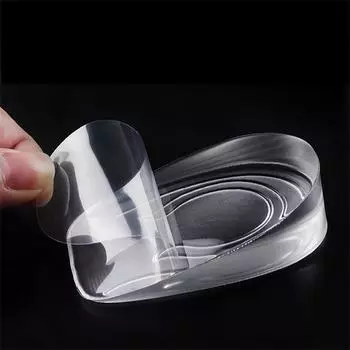 Увеличивающая ударная подушечка для обуви Невидимая высота Внутренняя повышающая абсорбирующая мужская подушечка Дезодорирующая стелька Стелька для пятки Увеличивающая стелька для женщин Половина гелевой высоты Women s 1cm