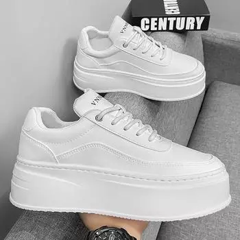 Увеличивающие рост белые кроссовки мужские модные повседневные кроссовки на платформе обувь для скейтборда для мужчин zapatillas de hombre 39