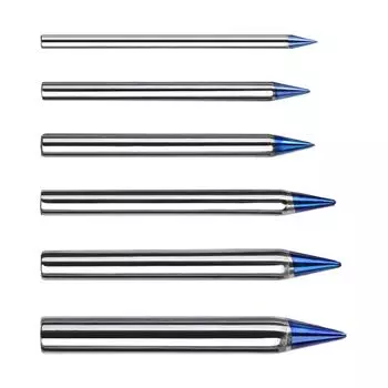 Уверенная паяльная станция с внешним нагревом. Набор жал с синими кончиками.