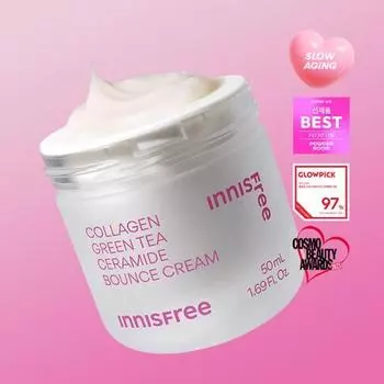 [Увлажнение и эластичность] Innisfree Collagen Ceramide Elasticity Barrier Cream 50 мл, корейская косметика