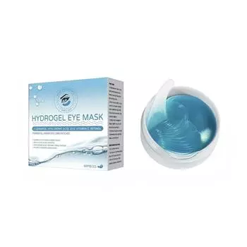 Увлажнение и питание с церамидами и ретинолом, осветляющая маска для глаз, от темных кругов, от мелких морщинок под глазами, 2 мл синий