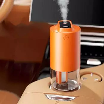 Увлажнитель бактерицидный интеллектуальный дисплей портативный автомобильный бытовой небольшой увлажнитель с функцией автостарт/стоп 2000mAh battery белый