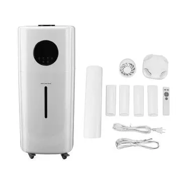 Увлажнитель большей емкости на 21 л для большой комнаты, 3 регулируемых уровня 0?12-часовая защита от нехватки воды EU Plug