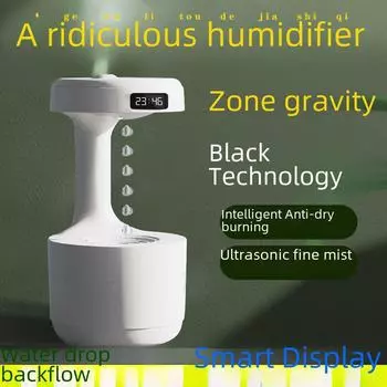 Увлажнитель Smart Life Anti-Gravity Water Drop Humidifier - Креативный визуальный декор LZ599 чёрный