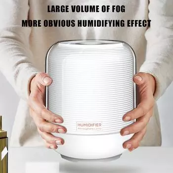 Увлажнитель воздуха 3 л, электрические увлажнители, USB-зарядка, диффузор тумана, ночник, бесшумное сенсорное управление для спальни, офиса, общежития CHINA