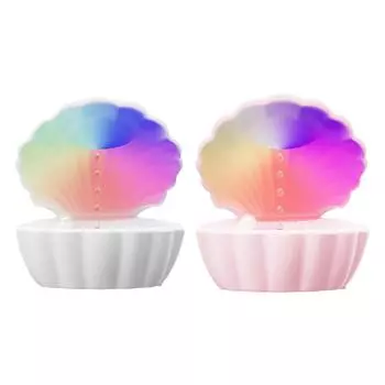 Увлажнитель воздуха 550 мл резервуар для воды удобный нескользящий дно компактный с динамиком BT для гостиной в помещении отеля спальни офиса розовый