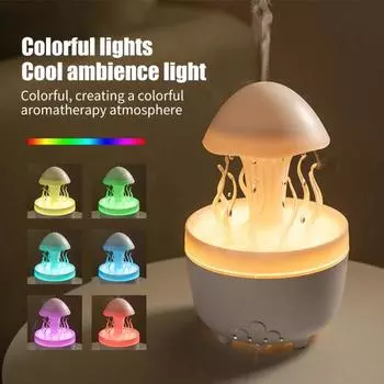 Увлажнитель воздуха Ароматерапевтический аппарат с дистанционным управлением Низкий уровень шума Автоматическое выключение Гриб белый