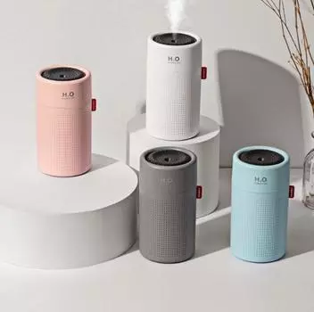 Увлажнитель воздуха большой емкости 750 мл, перезаряжаемый, портативный и пригодный для использования в помещении, цветной ночник, защита от отключения электроэнергии серый