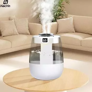 Увлажнитель воздуха большой емкости с двойным распылительным портом, увлажнитель для дома, офиса, настольного компьютера, двойной увлажнитель воздуха с USB-разъемом для создания тумана зелёный