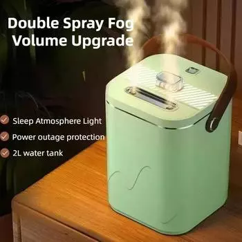 Увлажнитель воздуха бытовой двойной распылитель настольный беззвучный USB ночник увлажняющий спальня беременные женщины ребенок мини настольный очиститель воздуха белый
