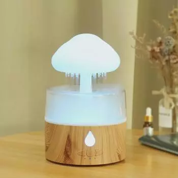 Увлажнитель воздуха Cloud Rain с разноцветными огнями и ультразвуковым распылением - Ароматерапевтический грибной дизайн Australian regulations