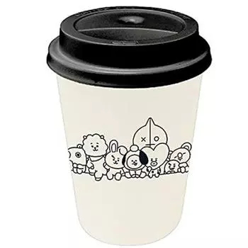 Увлажнитель воздуха для кофейных чашек Kamio Japan BT21 Standard LINE FRIENDS [027701] чёрный