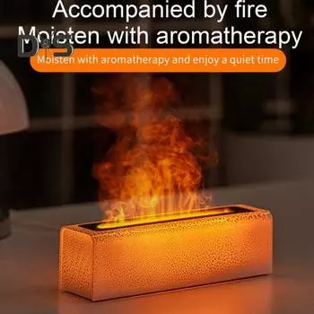 Увлажнитель воздуха Flame Aroma с 7 цветами и функцией таймера отключения. Диффузор эфирных масел для использования в помещении. Увлажнитель воздуха с мелким туманом. чёрный