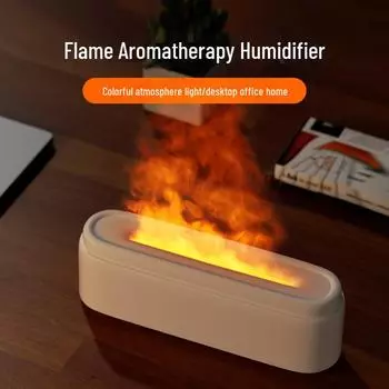 «Увлажнитель воздуха Flame Aromatherapy для домашнего офиса, миниатюрный, с большим количеством пара»