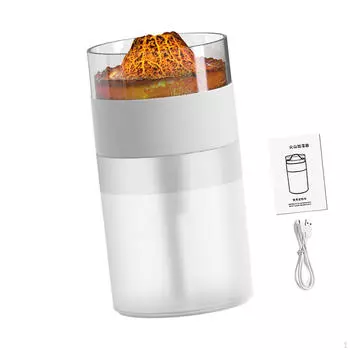 Увлажнитель воздуха Flame, диффузор эфирных масел, низкий уровень шума, подарок с реалистичным эффектом аромата