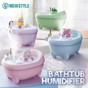 Увлажнитель воздуха Lovely Animal с ночными огнями, красочными лампами настроения, 2 режима Foggng, резервуар для воды 340 мл, настольный увлажнитель, декор, подарок