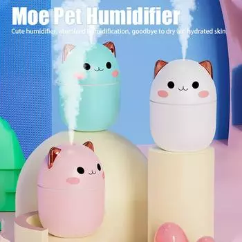 Увлажнитель воздуха Мини Офисный Настольный Кондиционер Комнатный увлажнитель Usb Маленький Домашний Аромадиффузор Охлаждающий Туман Очиститель зелёный