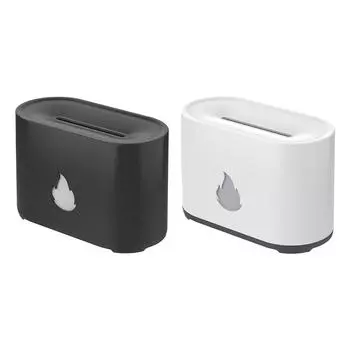 Увлажнитель воздуха с эфирным маслом Flame с цветной подсветкой 16x8x10,6 см USB белый