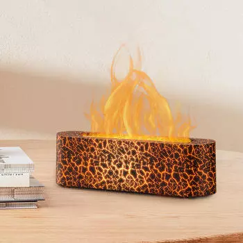 Увлажнитель воздуха с подсветкой и туманом для личного использования в офисе чёрный