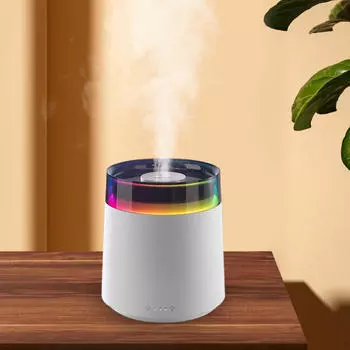 Увлажнитель воздуха с подсветкой, тихий, 3 л, резервуар для воды, электрический, для гостиной чёрный