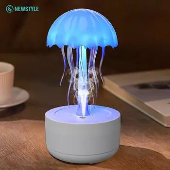 Увлажнитель воздуха с разноцветными медузами и ночной подсветкой, резервуар для воды 300 мл, защита от перегрева, ароматерапия, эфирные масла, аромадиффузор