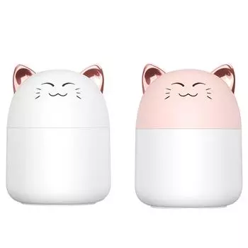 Увлажнитель воздуха Smile Cat, небольшой USB-распылитель для дома, настольный, автомобильный, N-aughty Tige, увлажнитель воздуха One Size розовый