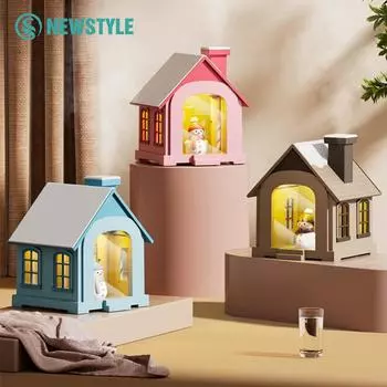 Увлажнитель воздуха Snowhouse с мультяшными красочными ночными огнями USB 500 мл ароматические диффузоры эфирных масел для праздничных подарков