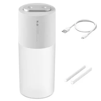 Увлажнитель воздуха USB перезаряжаемый 400 мл эфирное масло диффузор туманообразователь распылитель с ночником настольные принадлежности бытовые pink