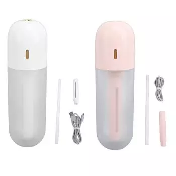 Увлажнитель воздуха Wand USB перезаряжаемый увлажнитель воздуха для спальни офисного стола T Light Red