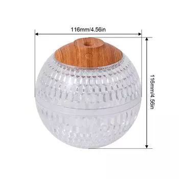 Увлажнители для спальни RGB LED Мини Красочный ночник Увлажнитель с хрустальным шаром 6 часов с автовыключением 450 мл белый