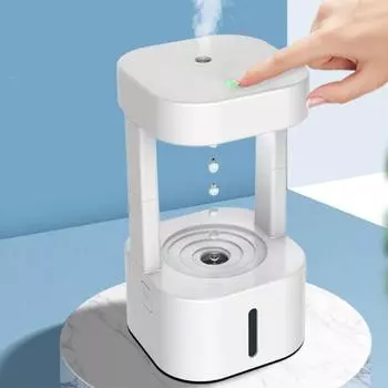 Увлажнители воздуха с водяным туманом, бытовые, подключаемые, бесшумные, 580 мл, антигравитационный увлажнитель с капельками воды, увлажнитель для спальни, офиса, комнаты