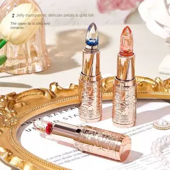 Увлажняющая губная помада, меняющая цвет цветка, бальзам для губ с легким ароматом, подходящий для макияжа 01