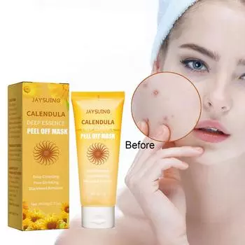 Увлажняющая и обезжиренная маска-пленка с календулой для обновления и жизненной силы кожи