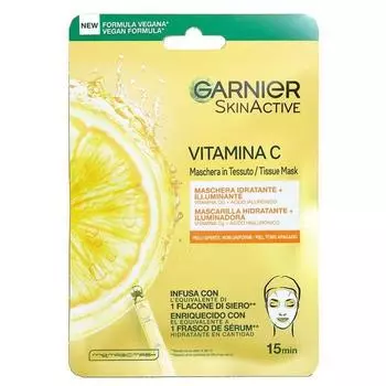 Увлажняющая и осветляющая маска Garnier SkinActive Vitamina C 1 шт.
