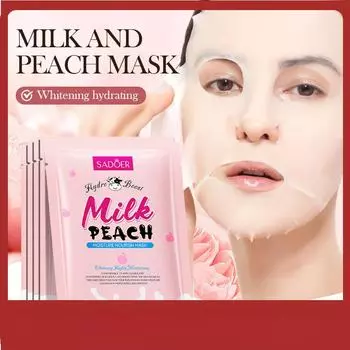 Увлажняющая и питательная маска SADOER Milk & Peach Увлажняющая и омолаживающая маска 1pcs