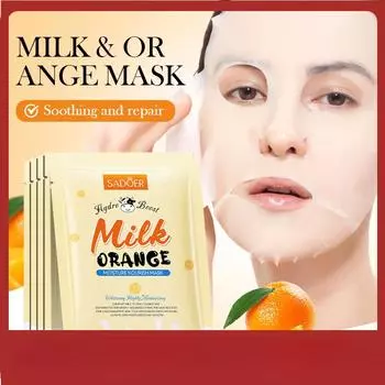 Увлажняющая и питательная маска SADOER «Молоко и апельсин» Увлажняющая и питательная маска 1pcs