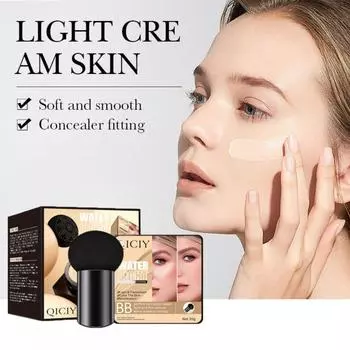 Увлажняющая и разглаживающая жидкая основа, консилер BB-крем, оснащенный воздушной подушечкой в форме гриба 01#Natural color