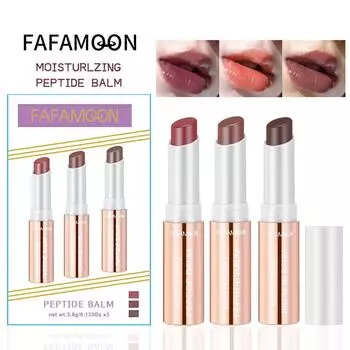 Увлажняющая и увлажняющая помада не легко прилипает к чашке, водостойкая, против высыхания и растрескивания цветопередачи помады набор из 3 предметов 3.8G X3