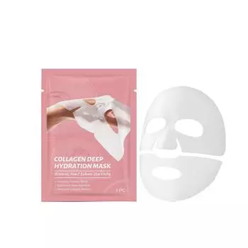 Увлажняющая коллагеновая маска для лица, увлажняющая, питательная и увлажняющая маска для лица «три в одном», 1 мл One Size