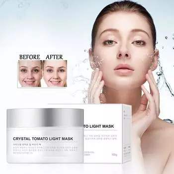 Увлажняющая маска-аппликация для глубокого очищения, контроля жирности кожи, питания и осветления цвета лица 100 г One Size белый