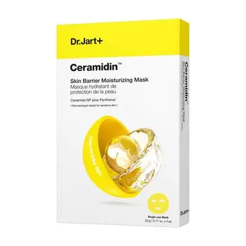 Увлажняющая маска для кожи Ceramidin Skin Barrier 1 шт. x 5 пакетов Увлажняющая маска для кожи Упругость Эластичность Ceramide Pack Тканевая маска для сухой кожи Корейская
