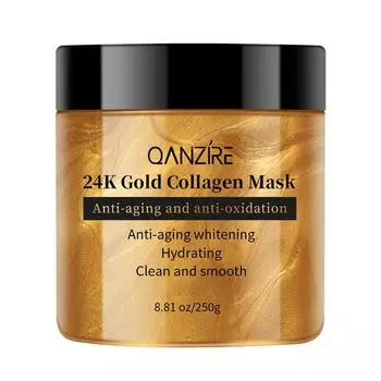 Увлажняющая маска для лица с коллагеном и золотом 250g