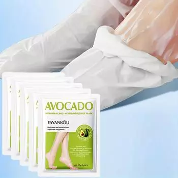 Увлажняющая маска для ног с авокадо 5 пар