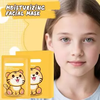 Увлажняющая маска с изображением животных из мультфильмов, увлажняющая и питательная для всех типов кожи, для девочек, подарки на день рождения для женщин. 20 мл*5 One Size