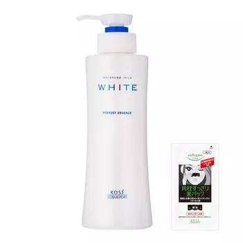 Увлажняющая мягкая белая эссенция KOSE Perfect Essence 230 мл. Упаковка назальных тампонов, 1 шт. в подарок [Квази-лекарство] Все в одном + +