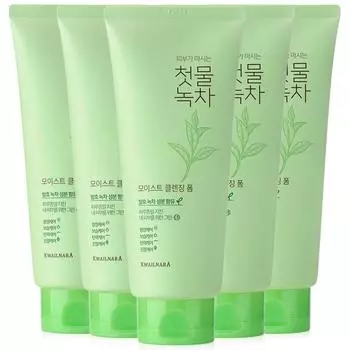 Увлажняющая очищающая пенка Kwailnara First Water Green Tea, 180 г, 5 шт.