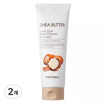 Увлажняющая пенка для умывания Tony Moly Shea Butter, 250 мл, 2 шт.