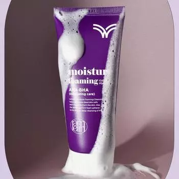 Увлажняющая пенящаяся очищающая пенка AHA BHA 100 мл